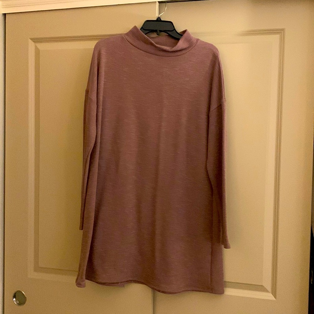 Adorable Mauve Fleece-lined Dress